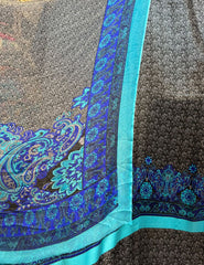 100% Pure Charmeuse Silk With Crinkle Chiffon Dupatta