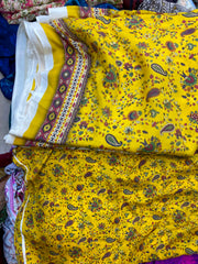 Pure Crape With Chiffon Dupatta