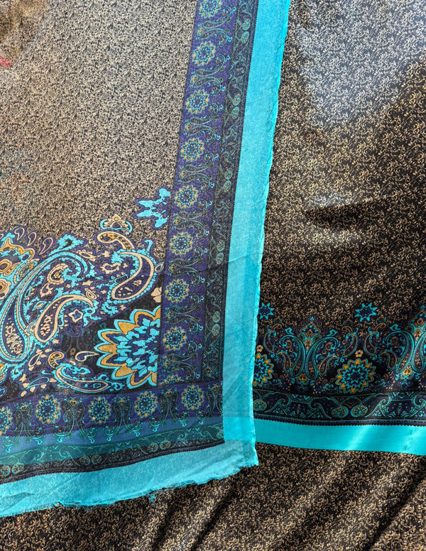 100% Pure Charmeuse Silk With Crinkle Chiffon Dupatta