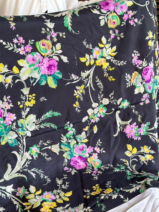 Korean Raw Silk Printed One Piece