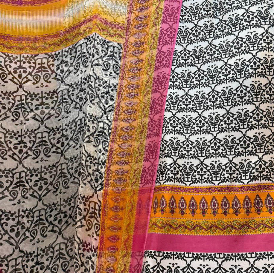 Pure Raw Silk 60g Shirt With Pure Chiffon Dupatta