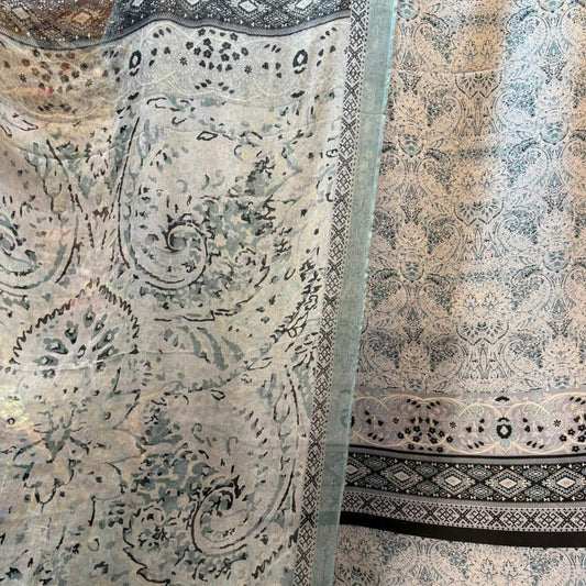 Pure Raw Silk 60g Shirt With Pure Chiffon Dupatta