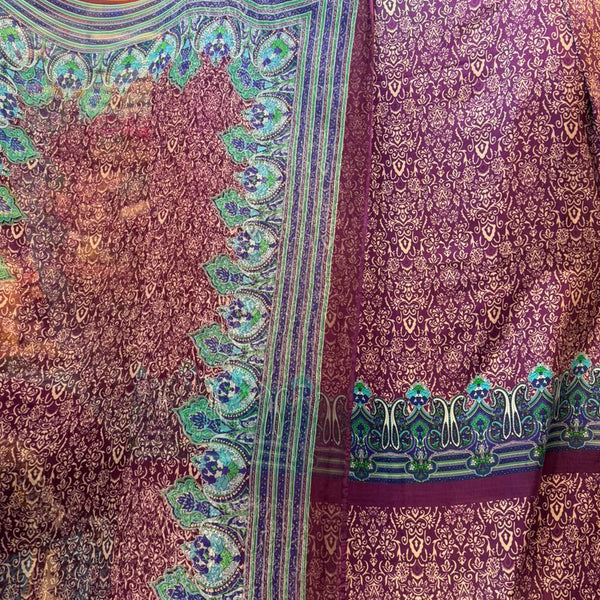 Pure Raw Silk 60g Shirt With Pure Chiffon Dupatta