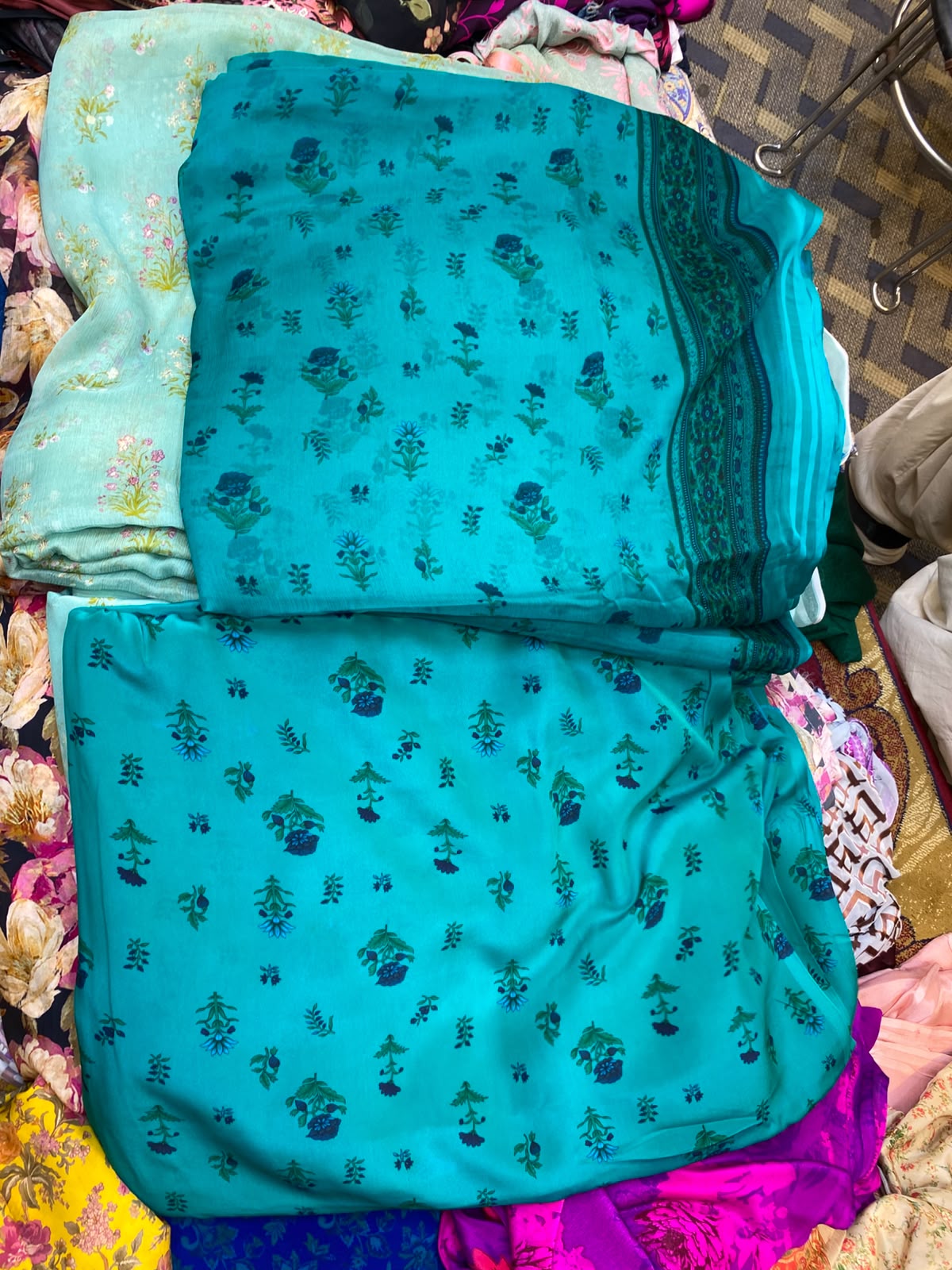 Pure Crape With Chiffon Dupatta