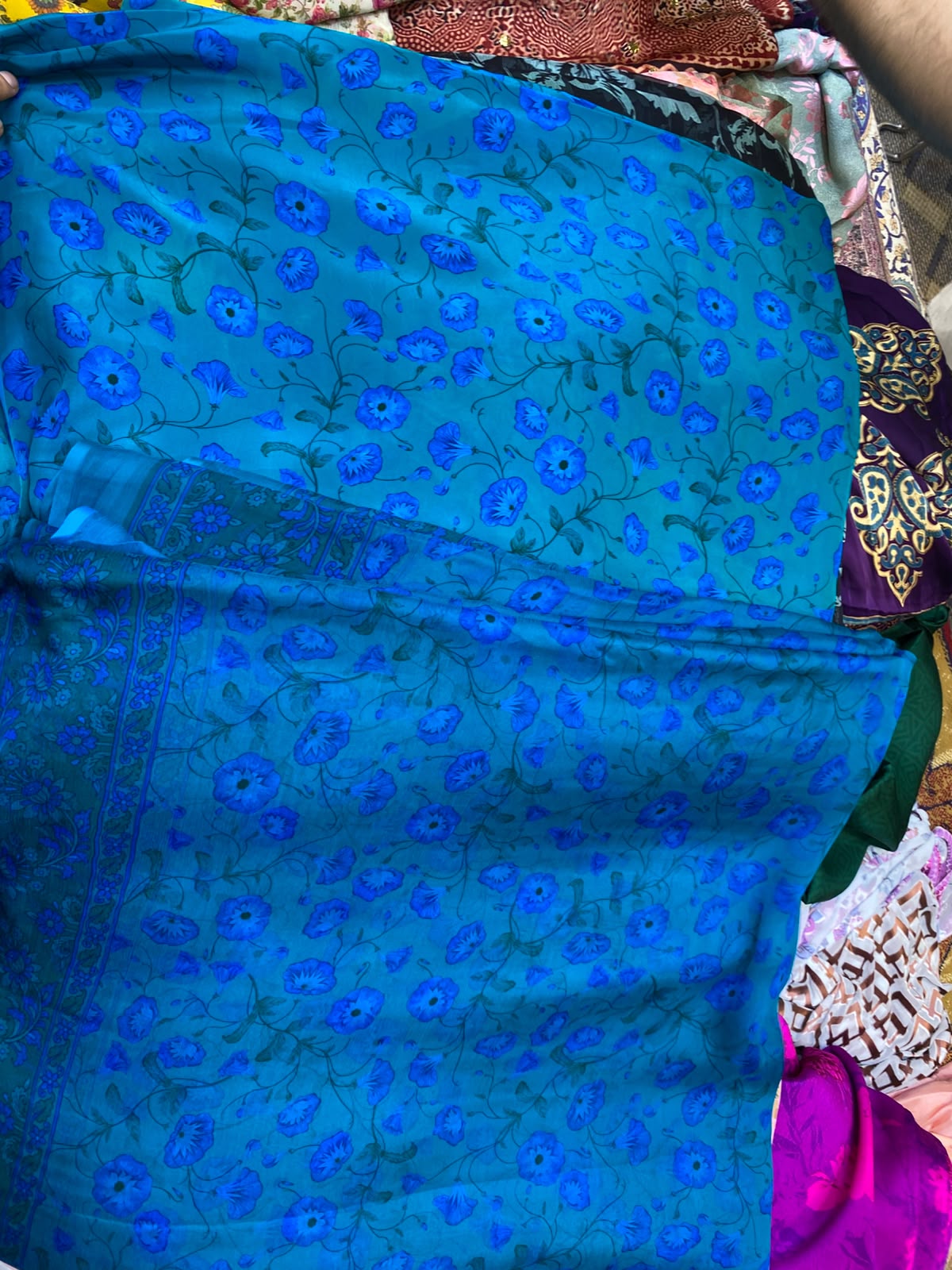 Pure Crape With Chiffon Dupatta