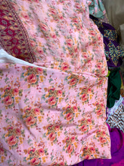 Pure Crape With Chiffon Dupatta