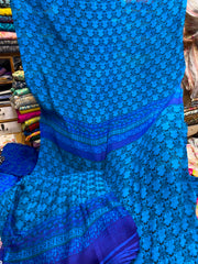 Pure Crape With Chiffon Dupatta
